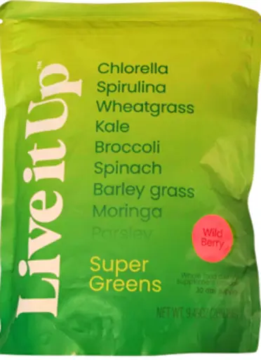Live It Up Super Greens Wild Berry (Pouch)