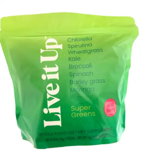 Live It Up Super Greens Wild Berry (Stick Packs)