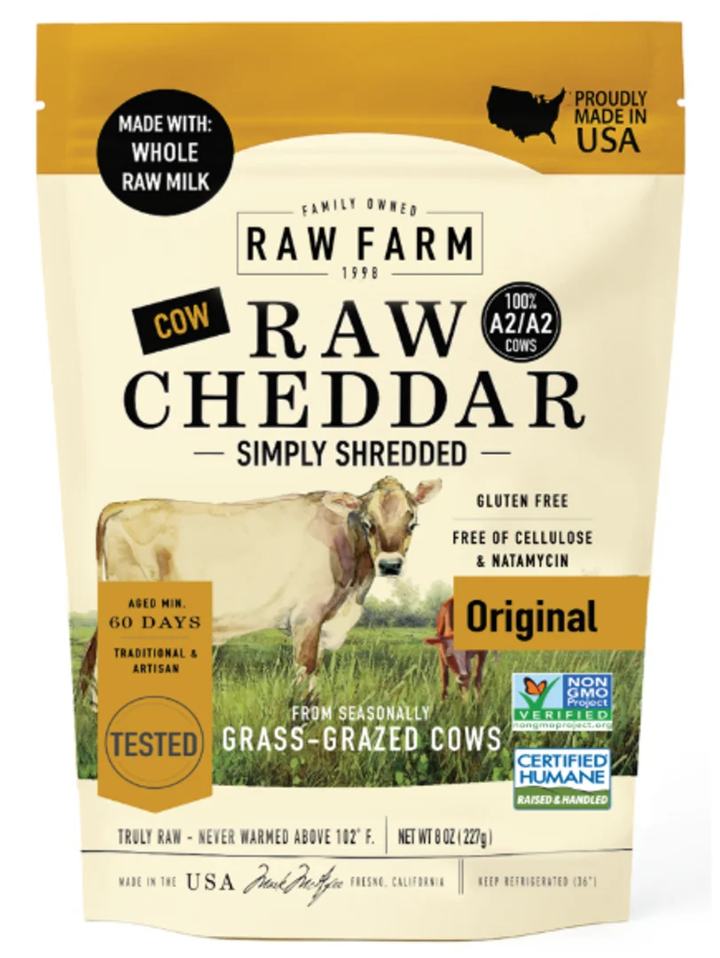 Raw Farm Raw Cheddar Simply Shredded (Original)